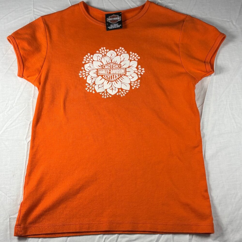 Harley-Davidson Glitter Flower Shirt